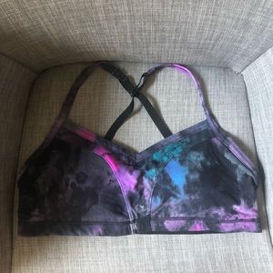 Tie Dye space print Sports bra
